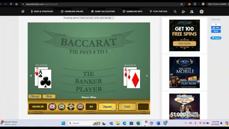 New Baccarat Bet Selection + Conservative MM Approach