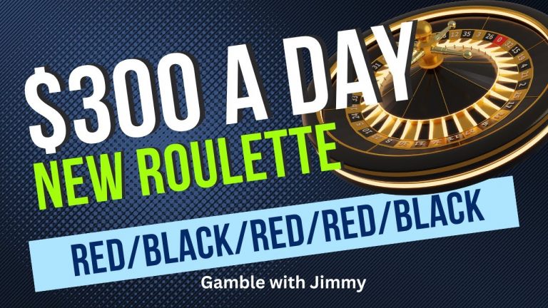 Roulette New Strategy Easy $300 A DAY!!! RED BLACK RED RED BLACK