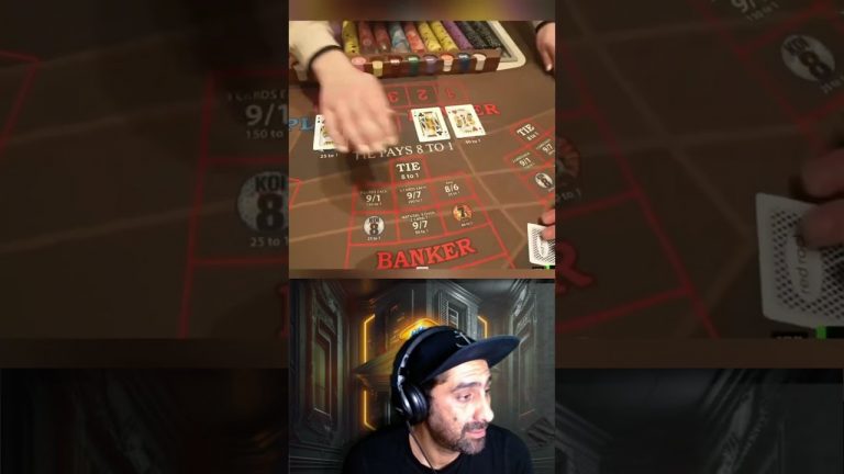 Stevewilldoit Epic Degen Action on Baccarat in Vegas! #reaction