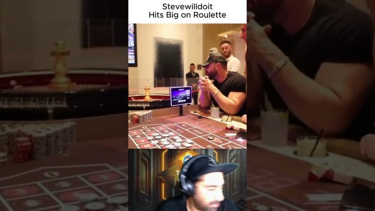 Stevewilldoit Hits Big in Roulette! Epic Degen Action in Vegas! #reaction