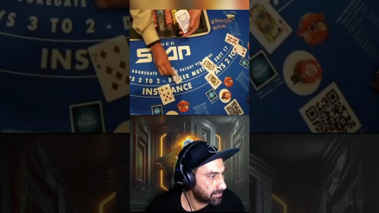 Stevewilldoit Missed a Massive Sider on Blackjack! #reaction