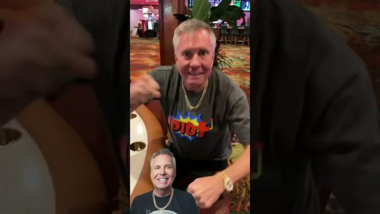 Vegas Matt – Idiot Bets $1,818 On One Hand! #baccarat #gamble #casino #shorts