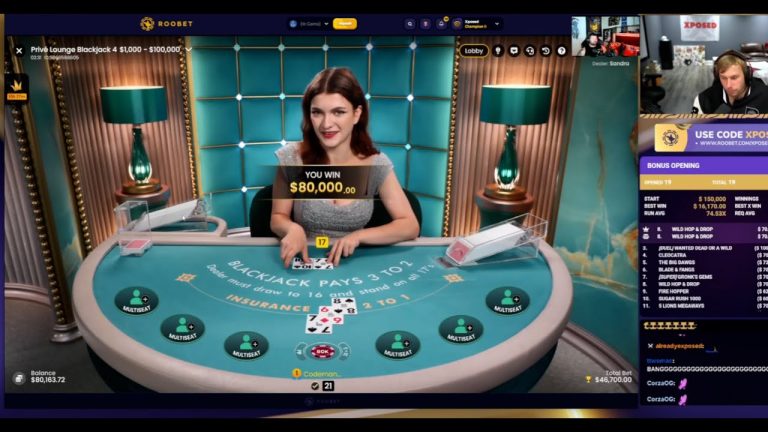 Xposed Going Crazy On The Blackjack And Baccarat Tables! Online Gambling