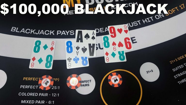 $100,000 Blackjack High Roller Insanity E-303 NeverSplit10s