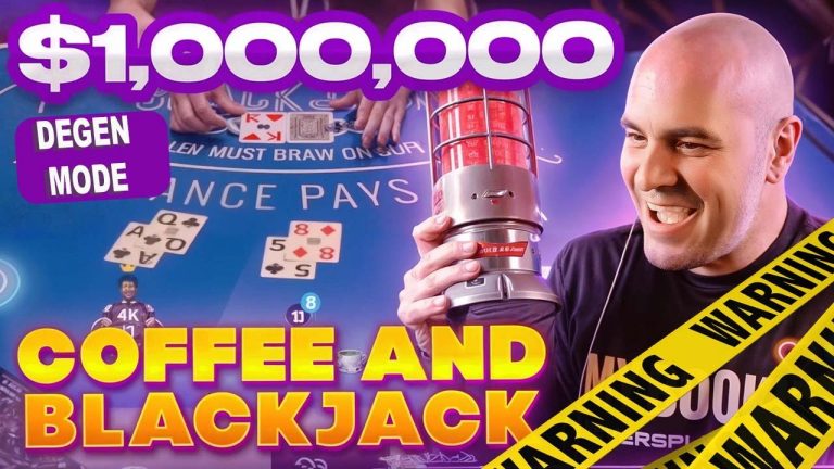 $1,017,000 Blackjack INSANE 2 Hands Thursday Aug 29 – Coffee and Blackjack