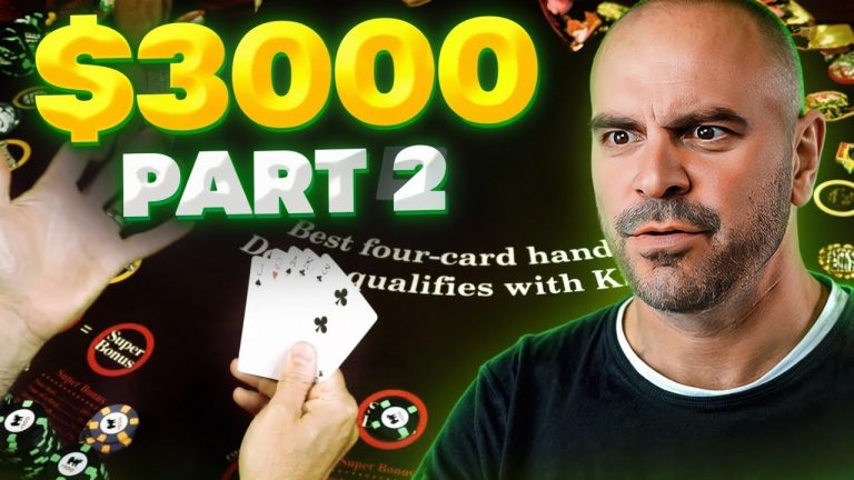 $5000 Crazy 4 poker. Part 2. Awesome session – Big Win – Love this game