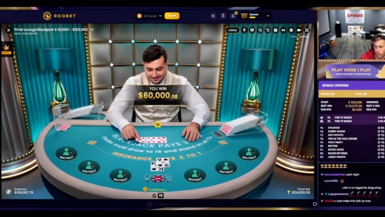 ALL IN ON Live Blackjack And Baccarat With Xposed! Online Gambling