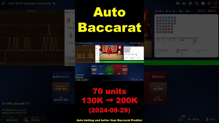 Auto Baccarat : 2024-08-29 #baccarat #baccaratsystem #casino #predictions