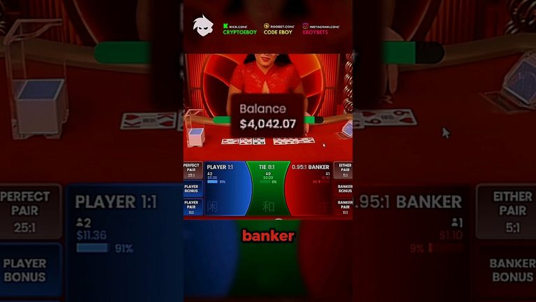 BIG BANKER BET!! #roobet #casino #baccarat