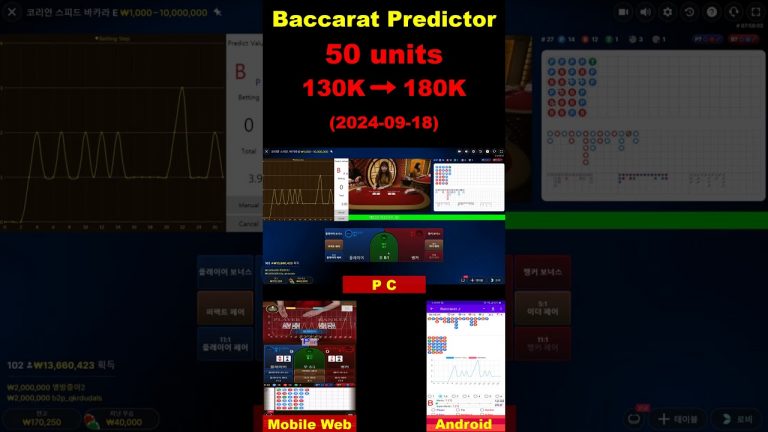 Baccarat Predictor App : 2024-09-18 #baccarat #casino #baccaratsystem #baccaratsoftware #bitcoin