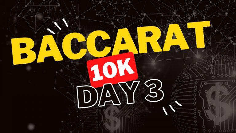 Baccarat Trying To Earn 10k From The Casino Day 3