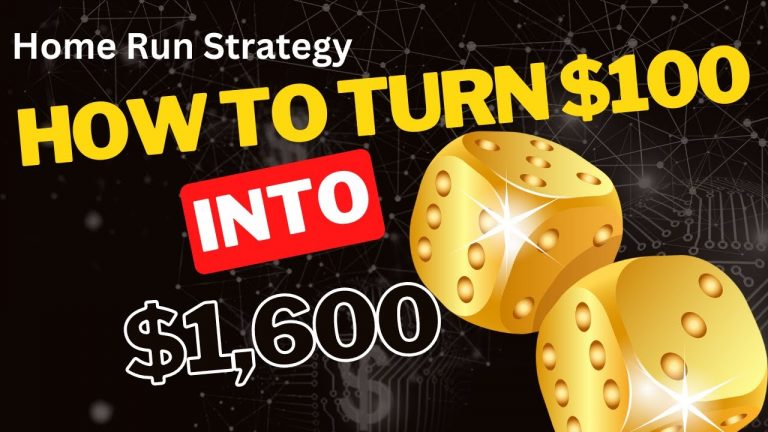 Craps Strategy Turn $100 into $1600 HOME RUN CRAPS STRATEGY