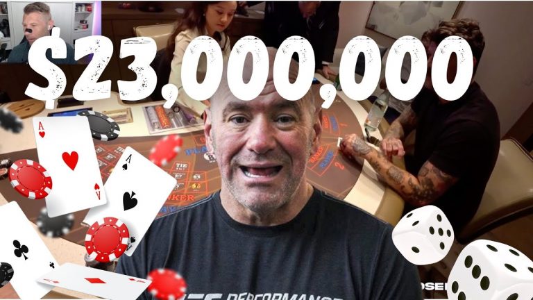 Dana White Gives Up BlackJack Wins 23,000,000 Playing Baccarat Here’s How!