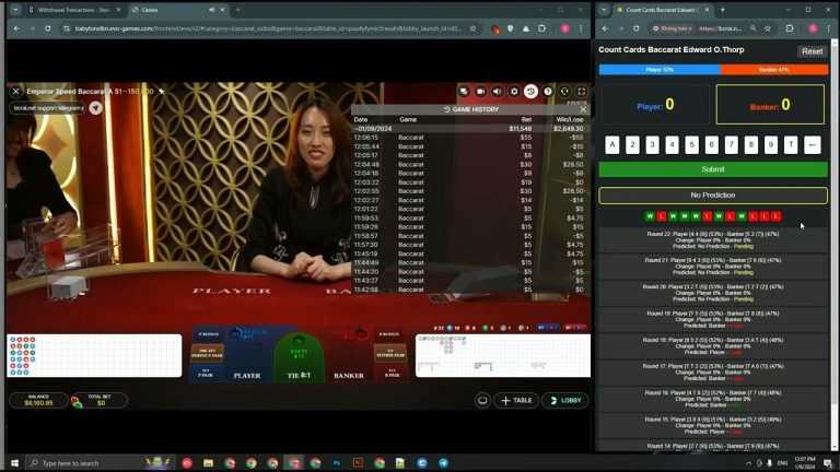 Edward O. Thorp’s guide to using baccarat card counting win 100%