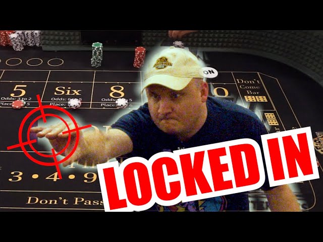 HE WON’T MISS 30 Roll Craps Challenge – WIN BIG or BUST #448