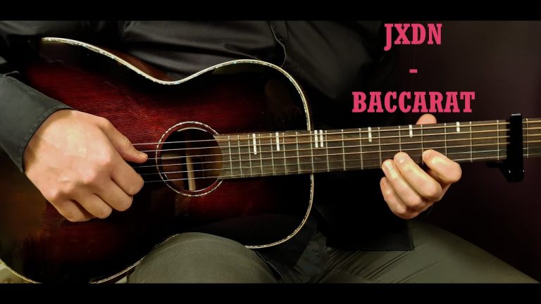 How to play JXDN – BACCARAT // Acoustic Guitar Lesson – Tutorial