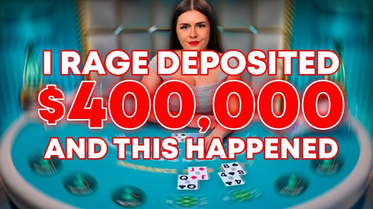 I RAGE DEPOSITED $400,000 TO GAMBLE AND THIS HAPPENED…