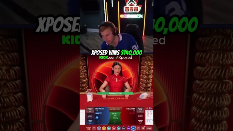 INSANE $140,000 Baccarat Win #xposed #gambling #baccarat