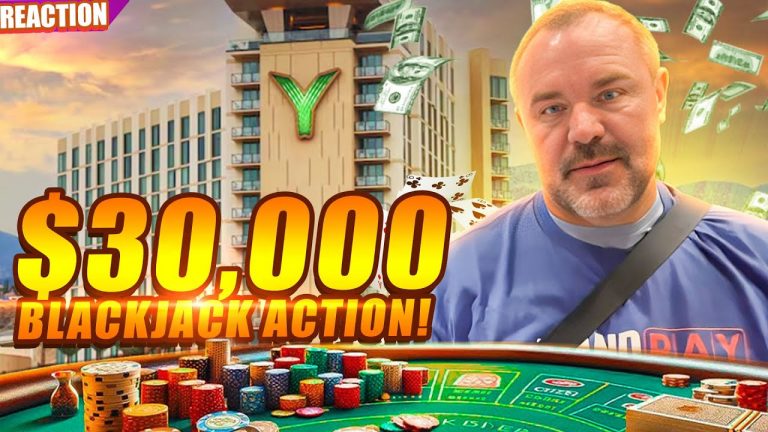 Mr. Hand Pay Risks $30,000 At The Blackjack Table! #baccarat #reaction