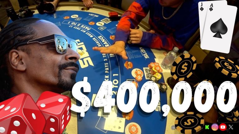 (NEW) Snoop Dogg Joins Cody In A Epic High Limit Blackjack Session (UFC 306)