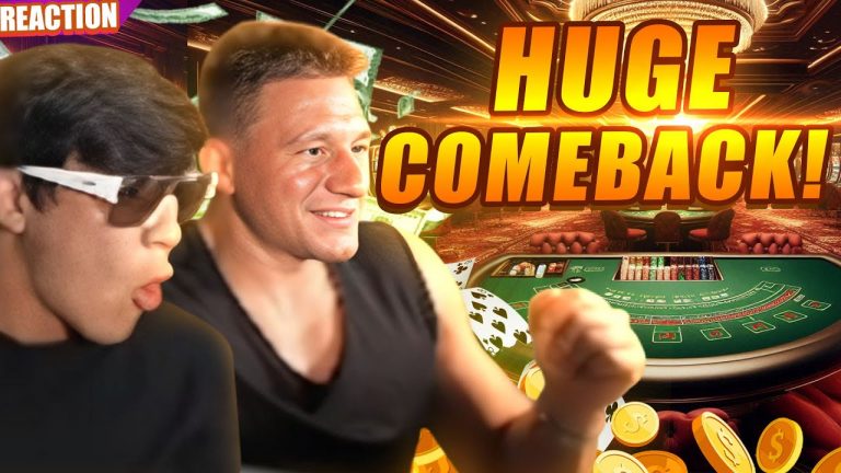 Stevewilldoit & Togi Huge Comeback on Slots & Baccarat! #reaction