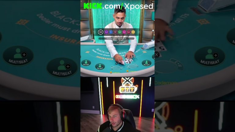 XPOSED BACK2BACK WIN!! MASSIVE $63K WORTH OF BLACKJACK HANDS!! #xposed #blackjack #gambling #roobet