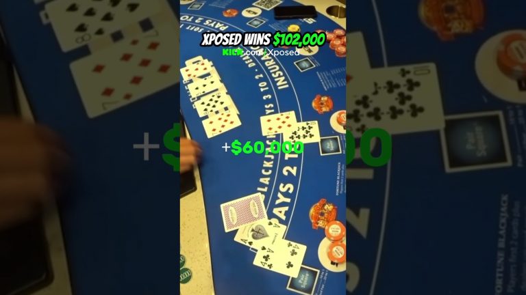 Xposed Wins $102,000 with Snoop Dogg #xposed #gambling #blackjack