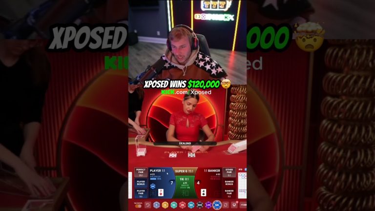 Xposed Wins $120k #xposed #gambling #baccarat