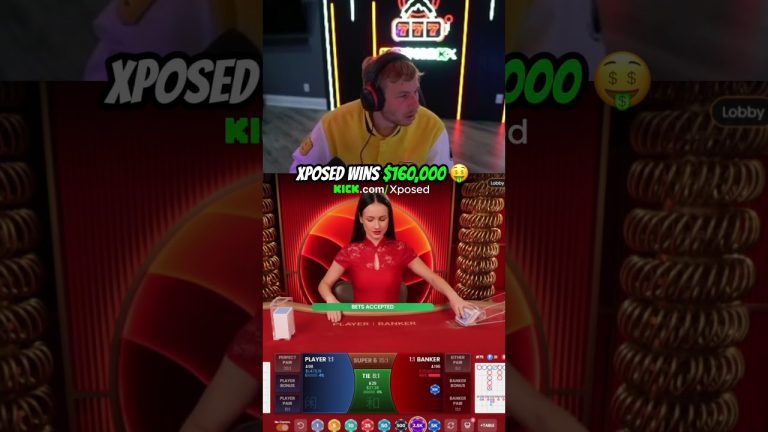 Xposed Wins $160k #xposed #gambling #baccarat