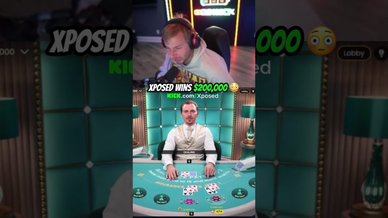 Xposed Wins $200,000 #xposed #gambling #blackjack