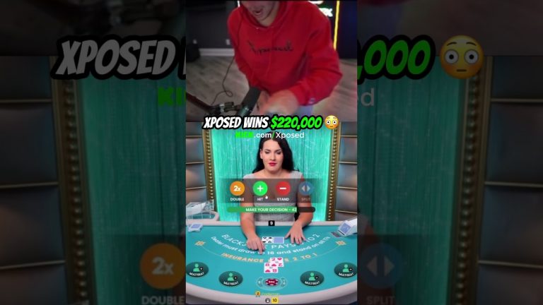 Xposed Wins $220,000 #xposed #gambling #blackjack