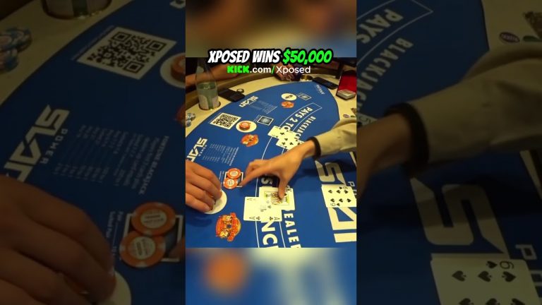 Xposed Wins $50,000 #xposed #gambling #blackjack