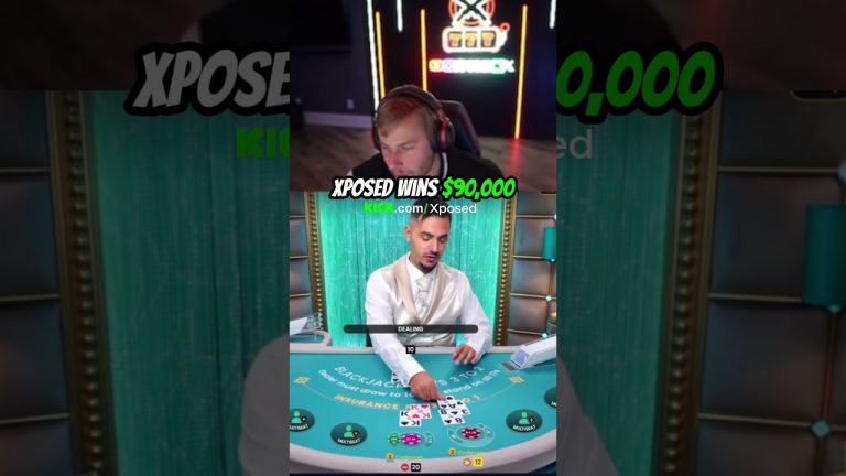 Xposed Wins $90,000 #xposed #gambling #blackjack