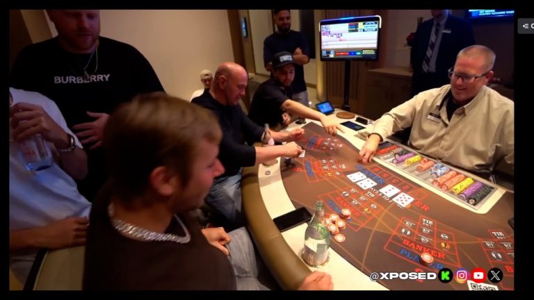 Xposed X Dana White X Las Vegas || Insane Big Wins On Live Baccarat!