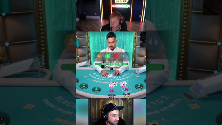 Xposed wins $100K on Blackjack! Fighting for a Comeback! This is Wild! #reaction