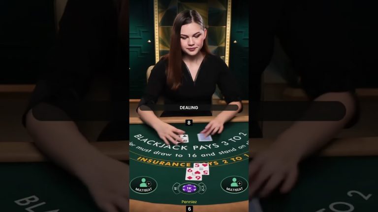 1K Hand On Blackjack! #gambling #gamble #blackjack #slots #casino #shorts #roulette #baccarat