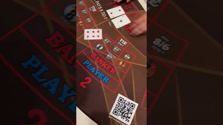 $75,000 Baccarat hand! #xposed #casinogames #baccarat