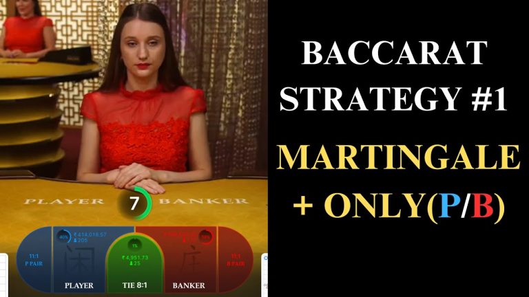 BACCARAT STRATEGY #1 | MARTINGALE + ONLY (PLAYER/ BANKER) | @LiveCasino.1