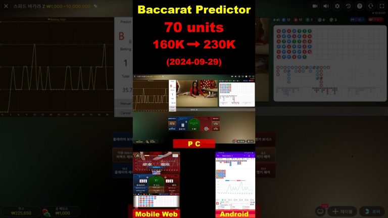 Baccarat Predictor App : 2024-09-29 #baccarat #casino #baccaratsystem #baccaratsoftware #bitcoin