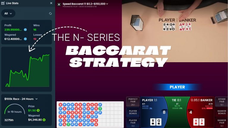 Baccarat Strategy: The N-SERIES | How to Win at Baccarat with 100% Efficiency.