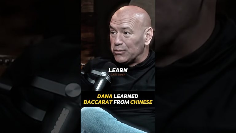 How Dana White Learned to Play Baccarat #shorts