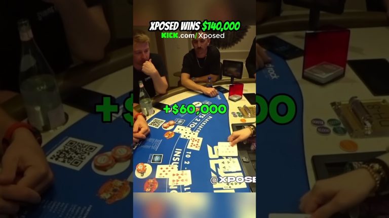 INSANE $140,000 BLACKJACK RUN IN VEGAS! #lasvegas #gambling #blackjack #xposed