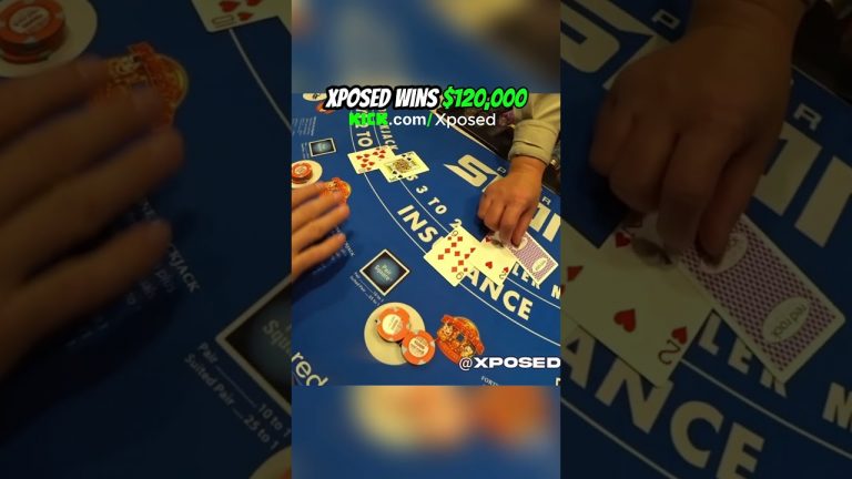 INSANE $40,000 DOUBLE DOWNS IN VEGAS #lasvegas #gambling #blackjack #xposed