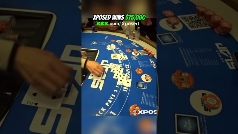 INSANE $75,000 BLACKJACK SESSION IN VEGAS! #lasvegas #blackjack #gambling #xposed