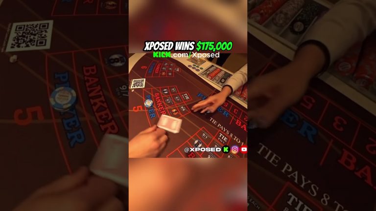 MASSIVE $50,000 BACCARAT HANDS IN VEGAS #lasvegas #gambling #blackjack #xposed