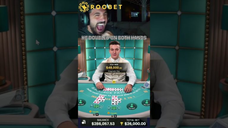 NICKMERCS DOUBLES DOWN BOTH BLACKJACK HANDS