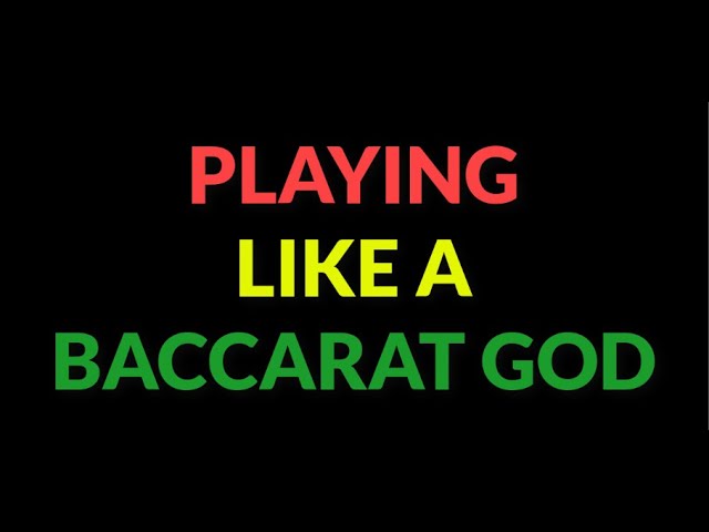 PLAYING LIKE A BACCARAT GOD | +1StopNGo System