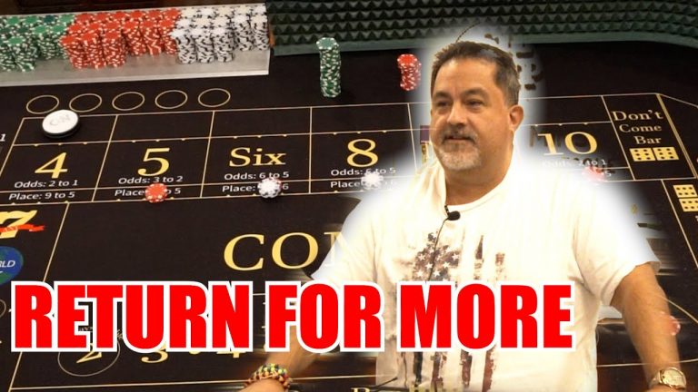 THE KING IS BACK 30 Roll Craps Challenge – WIN BIG or BUST #454