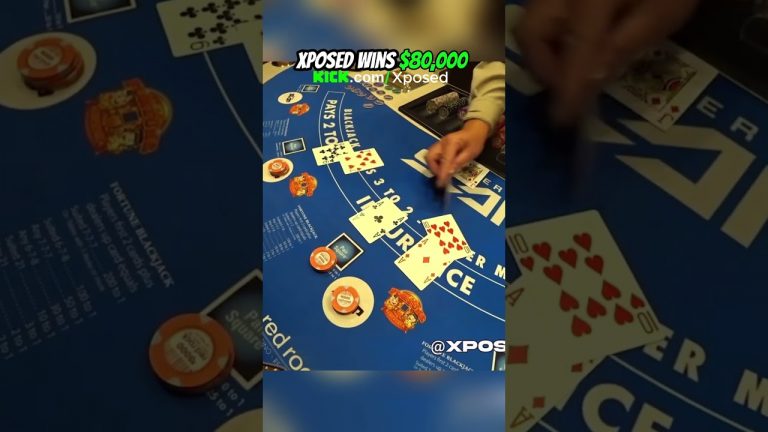 TRIPLE ACE SPLIT ON BLACKJACK IN VEGAS #lasvegas #gambling #blackjack #xposed