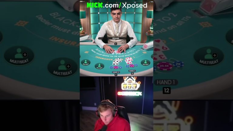 XPOSED $175K HIT ON BLACKJACK!! @XposedLIVE #xposed #blackjack #gambling #shorts